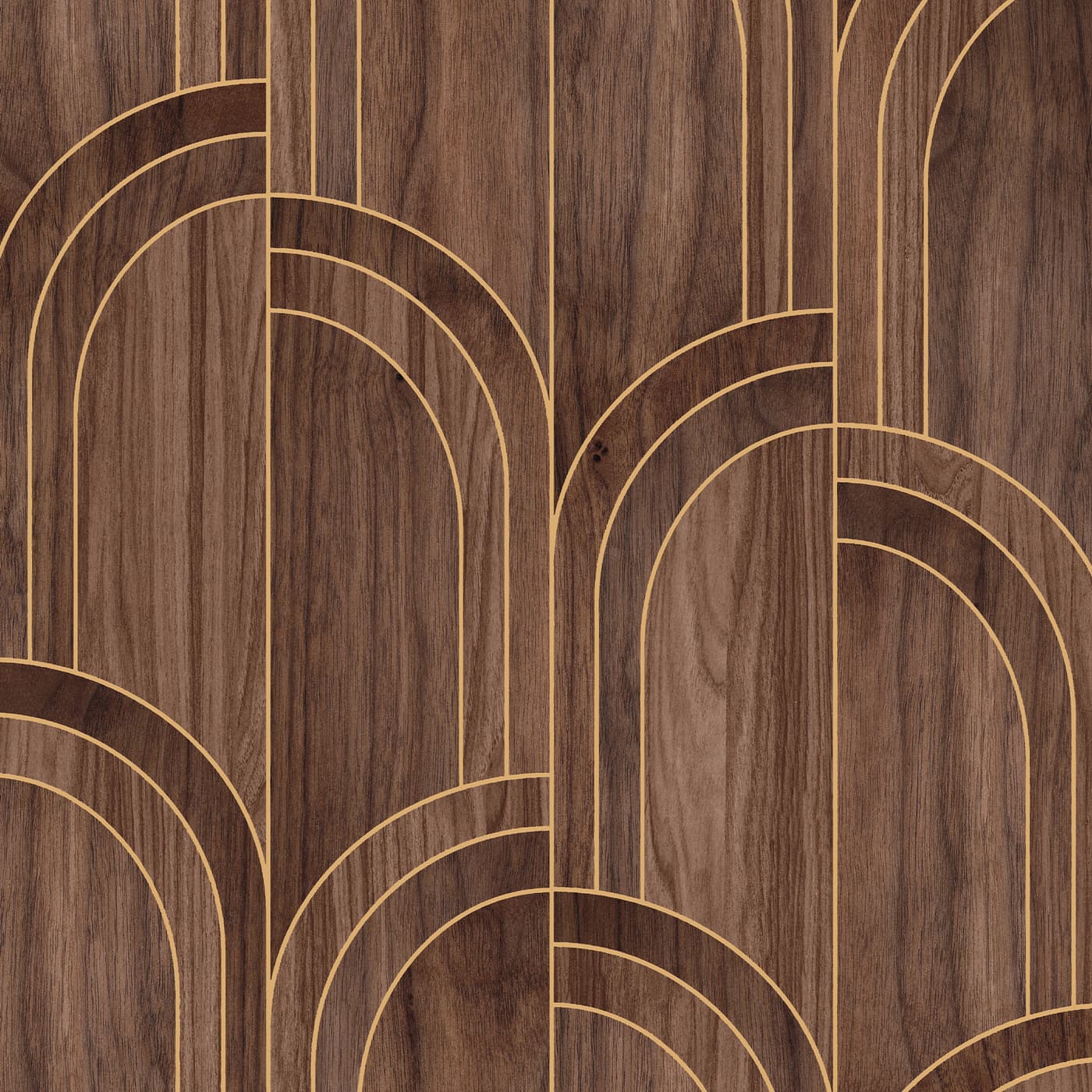 Modella Wood Walnut Wallpaper