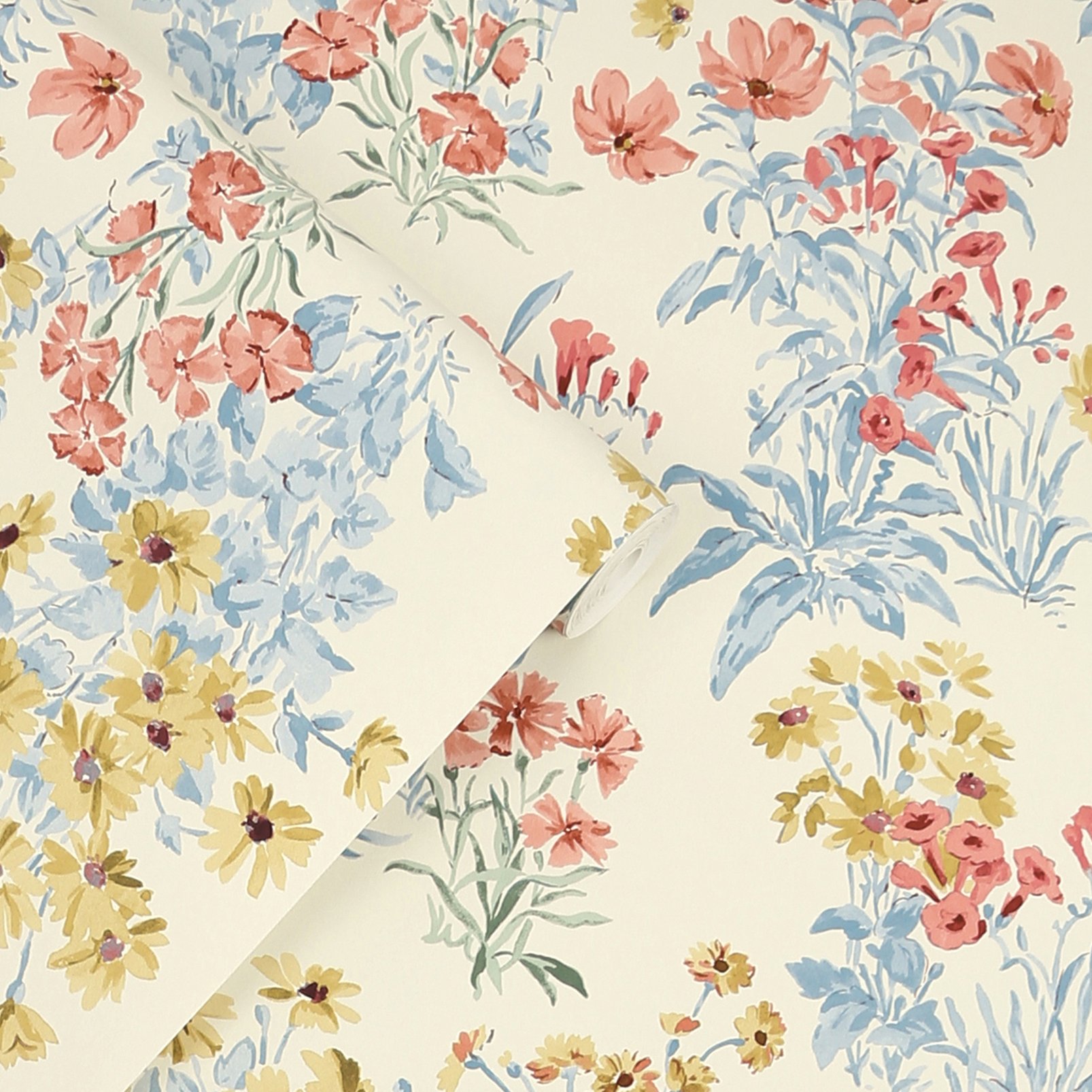 Laura Ashley Megan Ochre Yellow Wallpaper