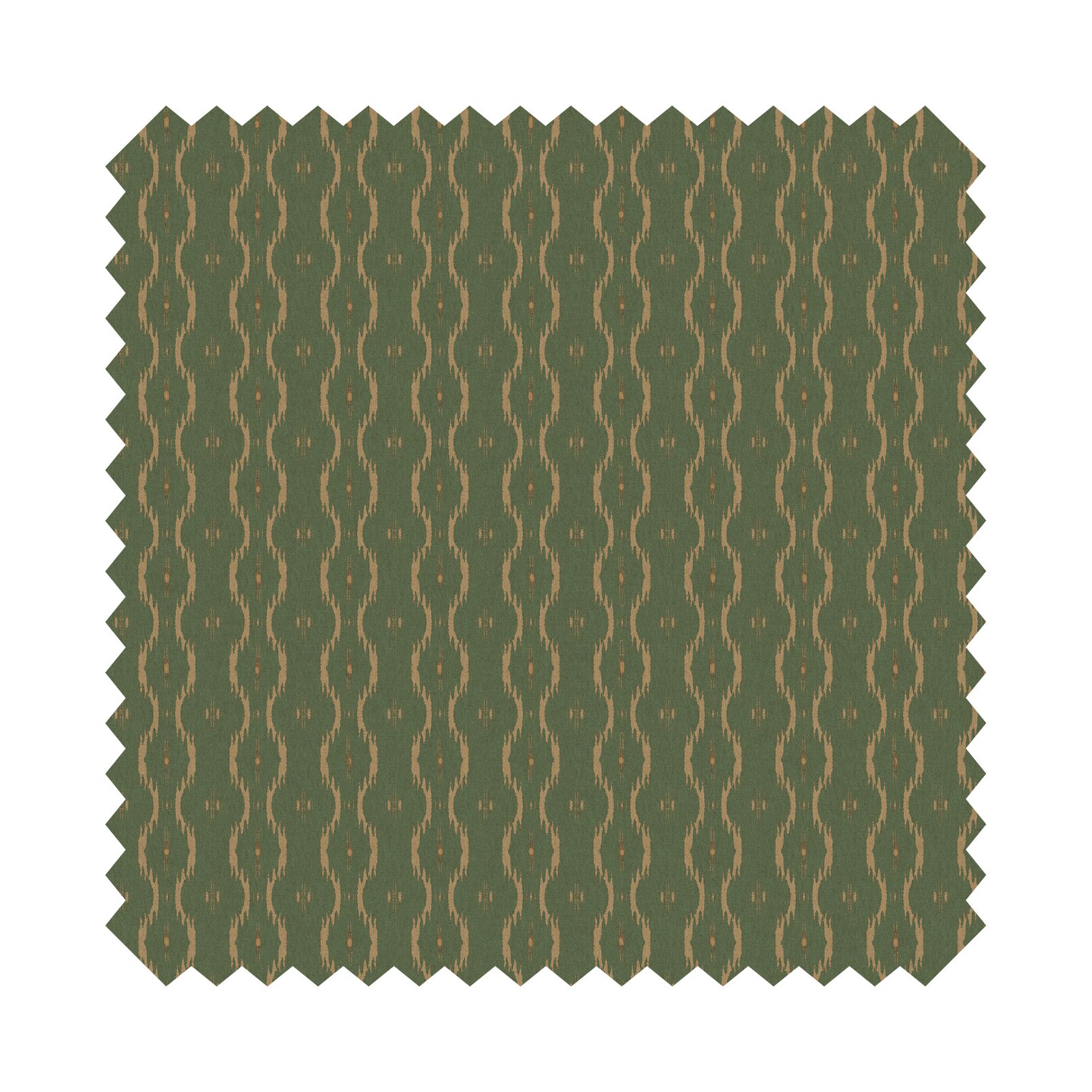 Rustic Ikat Emerald Cotton A5 Sample Rustic Ikat Emerald Cotton A5 Sample