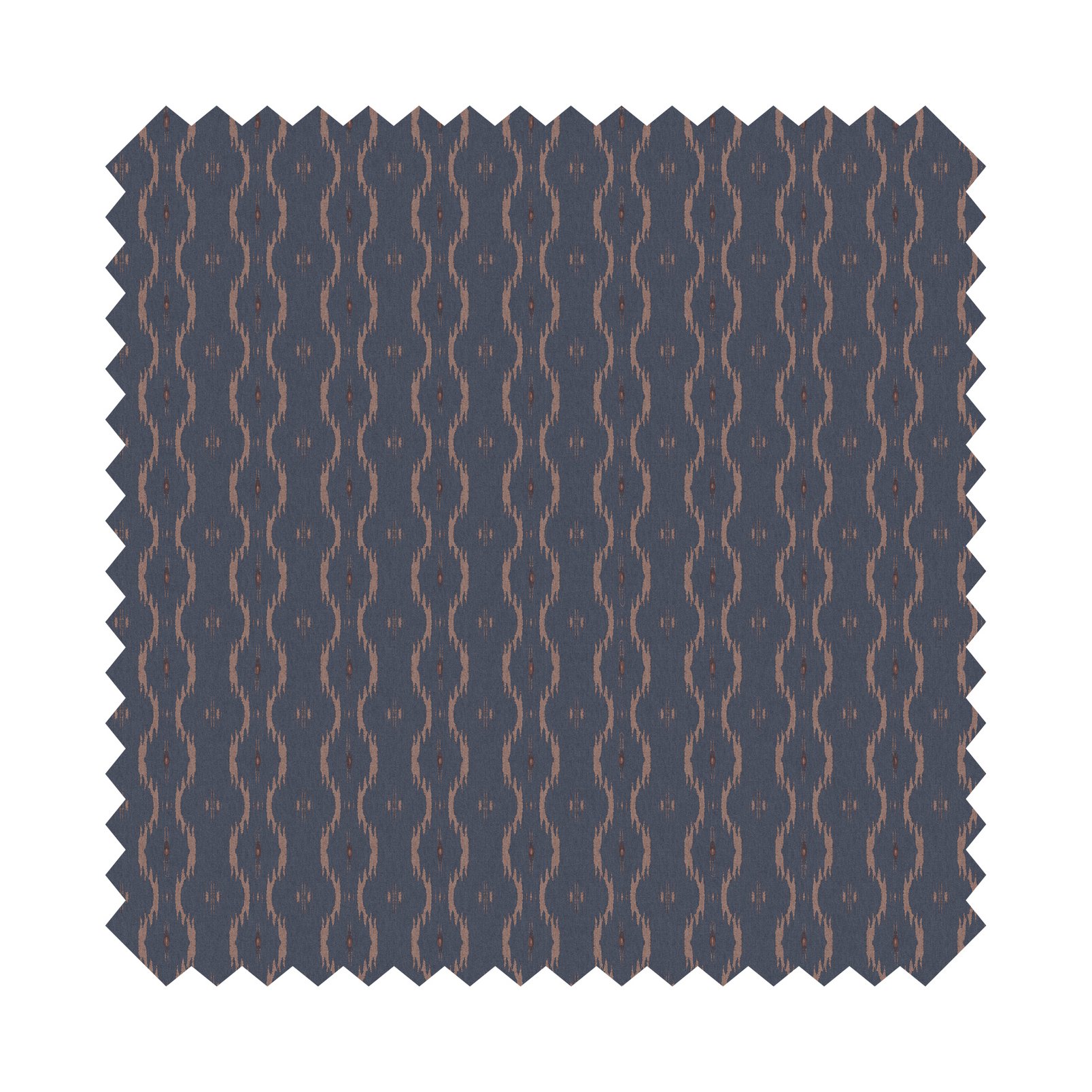 Rustic Ikat Thistle Light Filtering A5 Sample