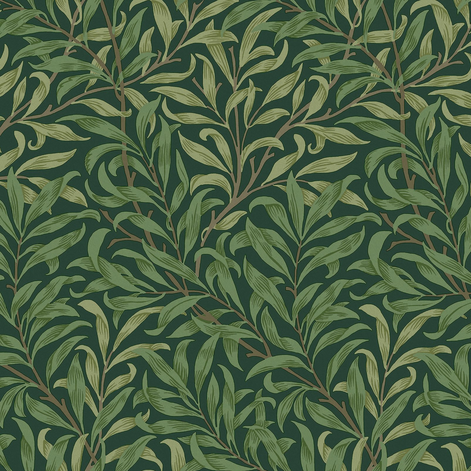 Willow Bough Deep Green Wallpaper