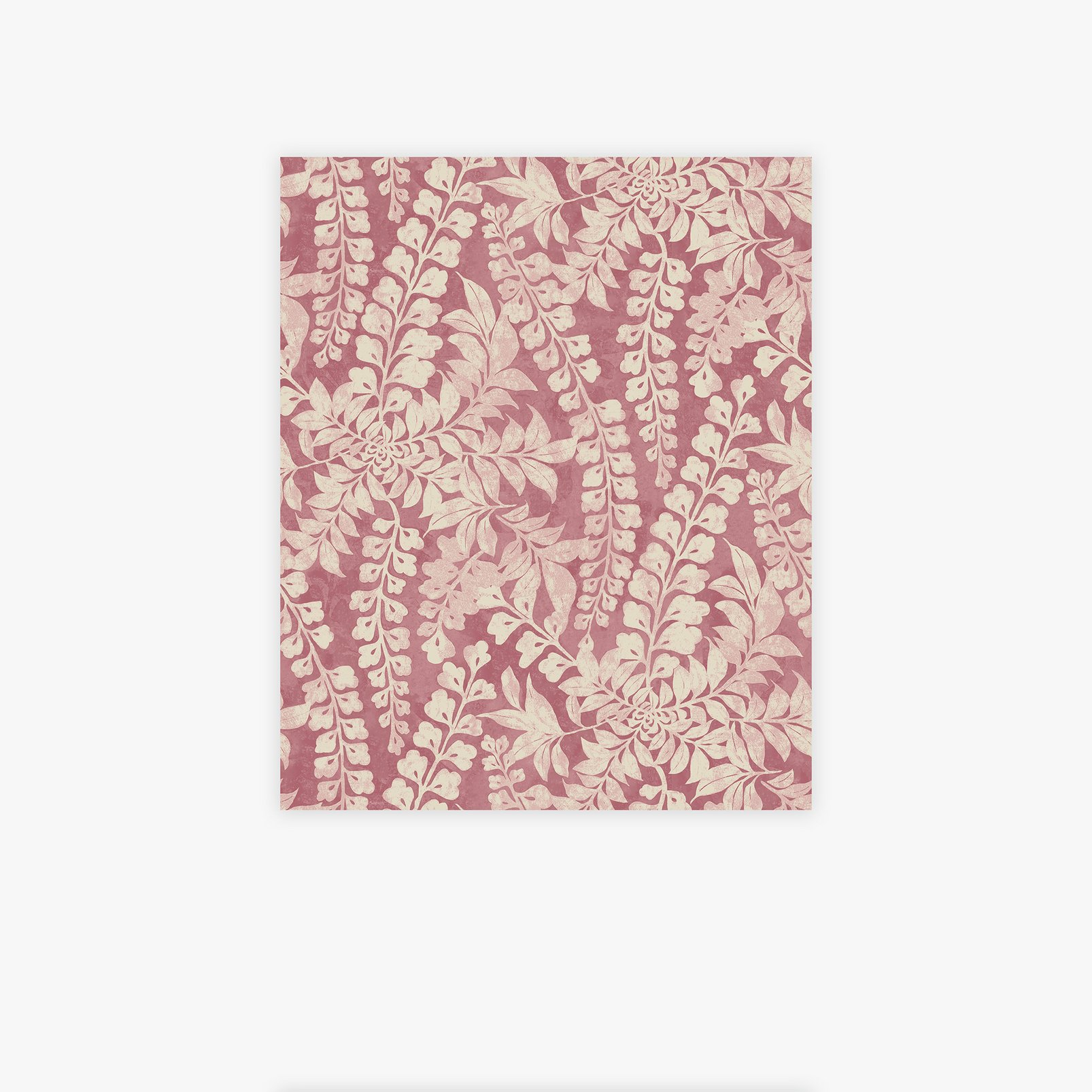 Next Roaming Leaf Raspberry Wallpaper