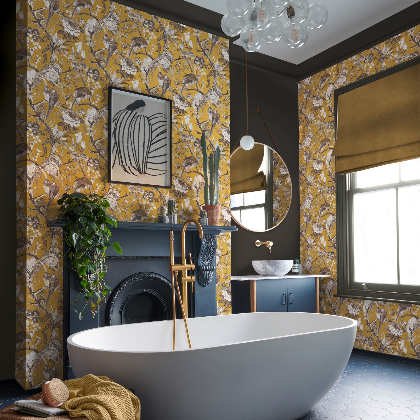 yellow wallpaper ideas