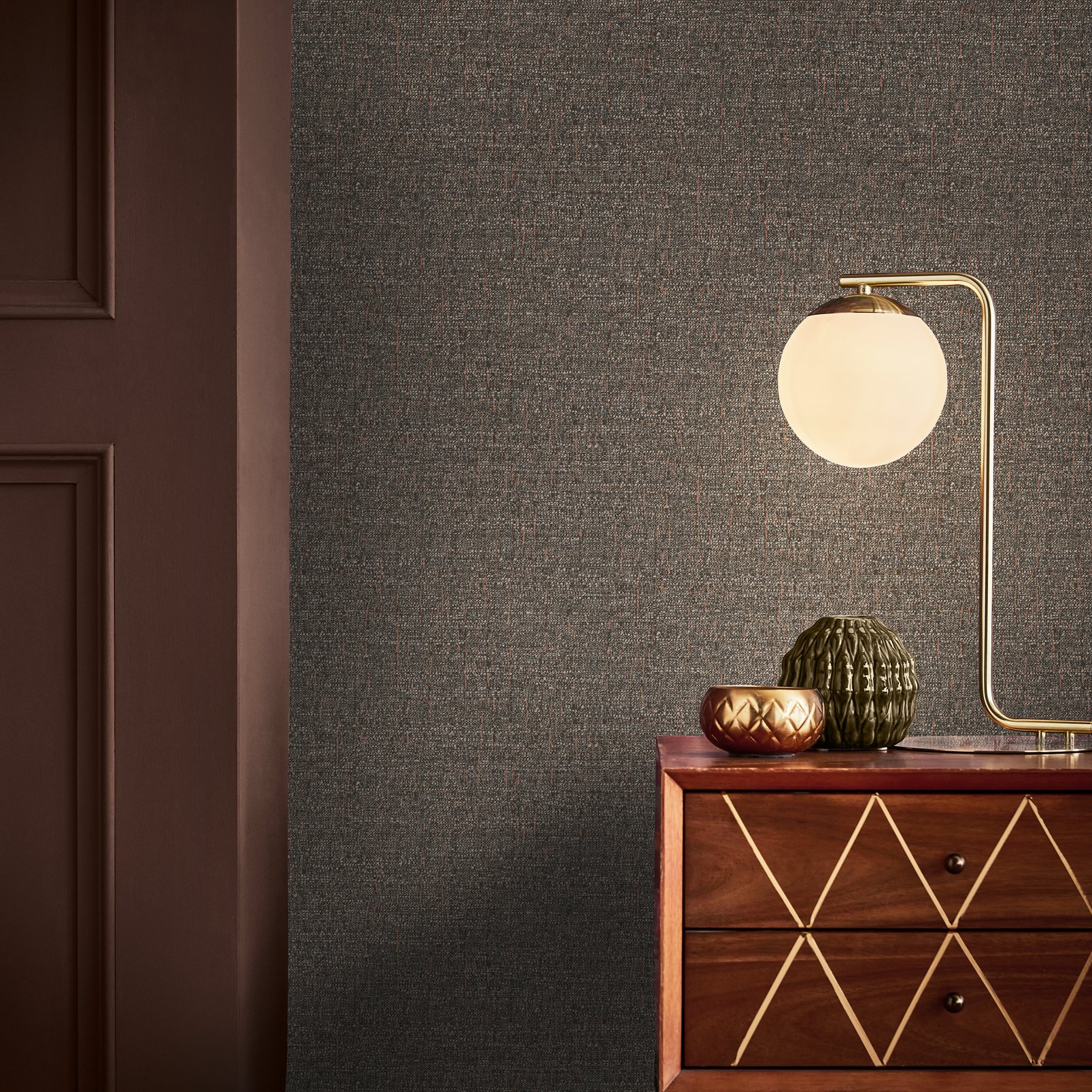 chocolate and gold wallpaper