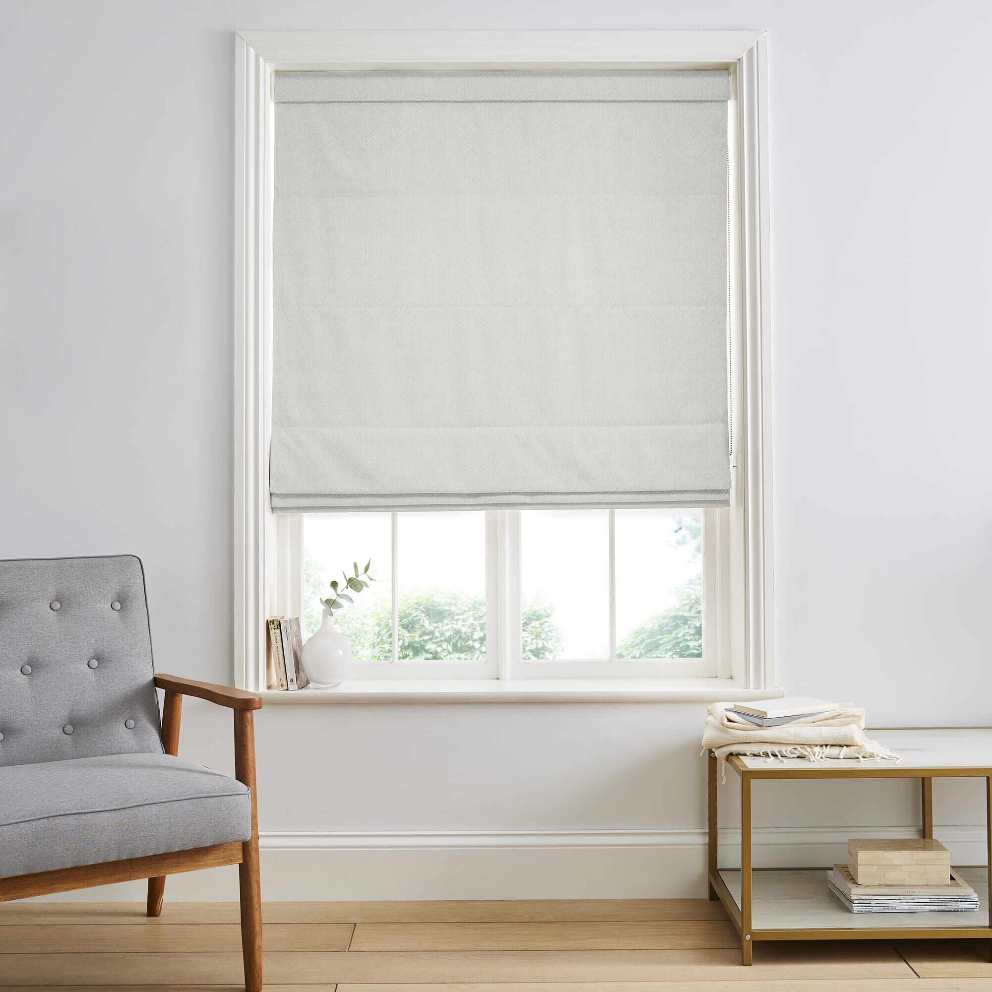 Dune Silver Roman Blind