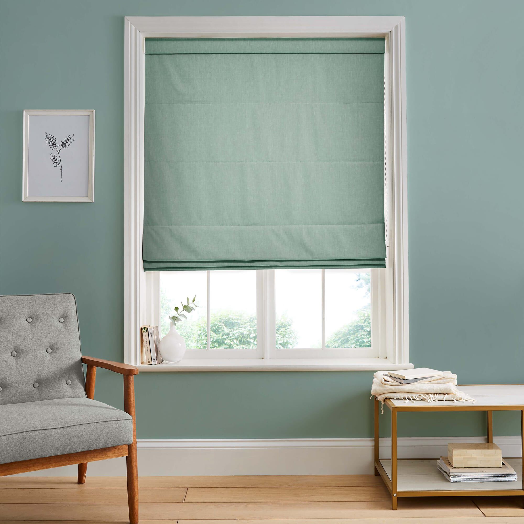 Campanile Mint Roman Blind