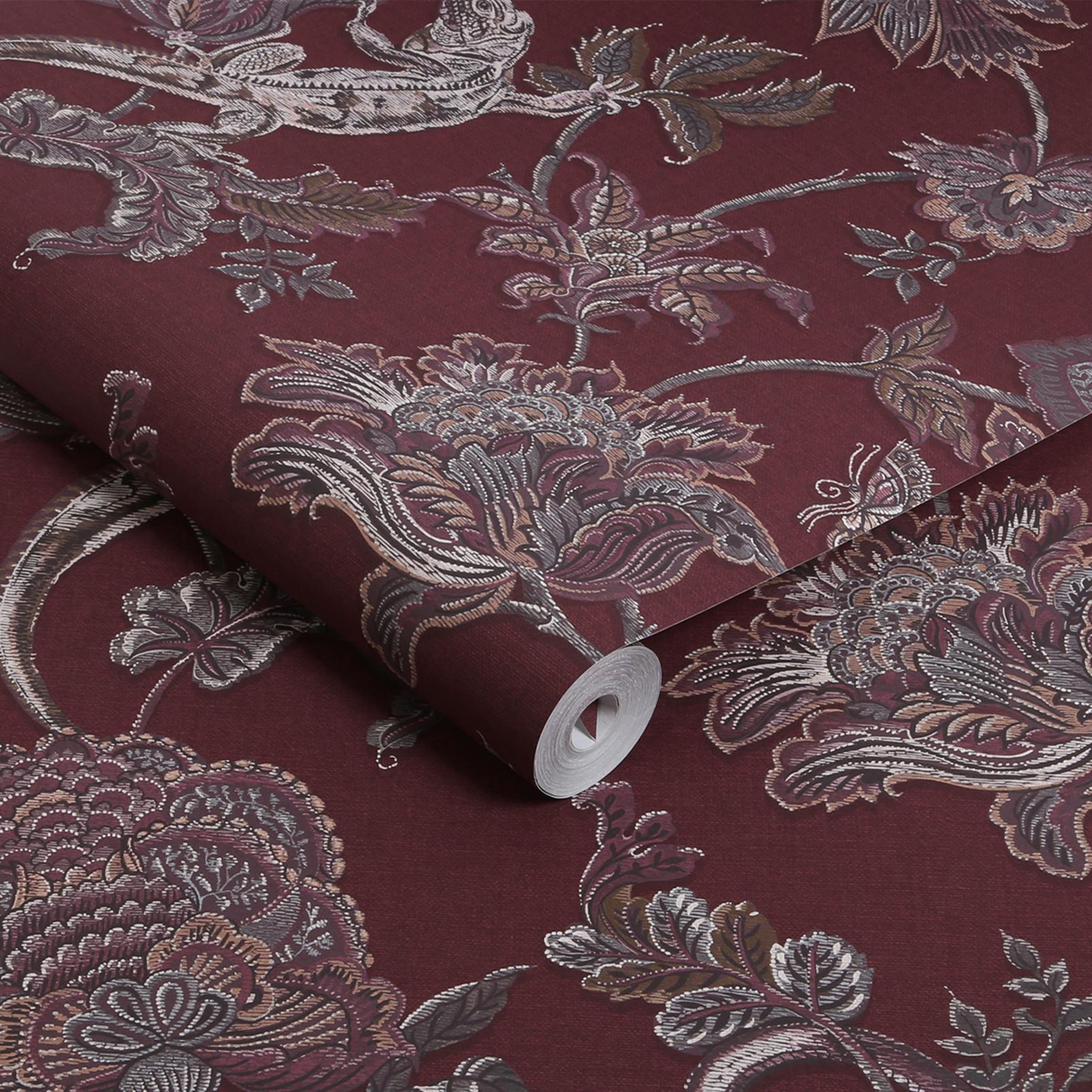 Eternal Weave Damson Wallpaper