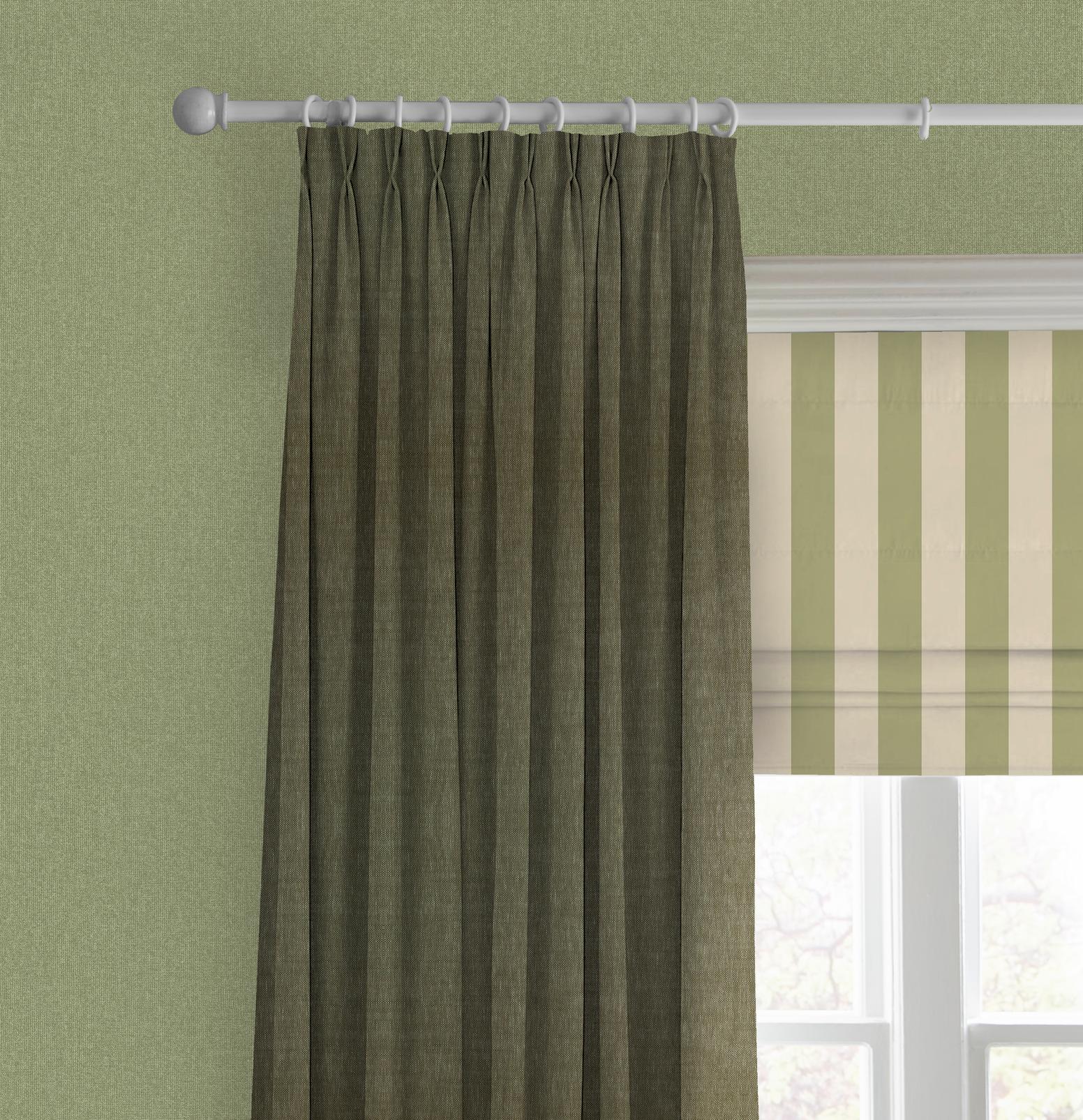 Équilibre Stripe Sage Roman Blind