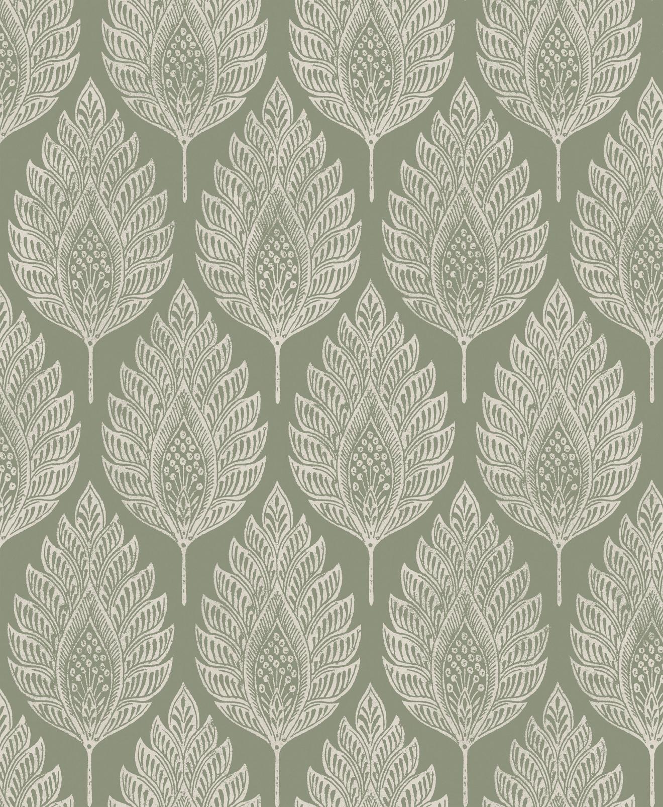 Flame Leaf Sage Wallpaper