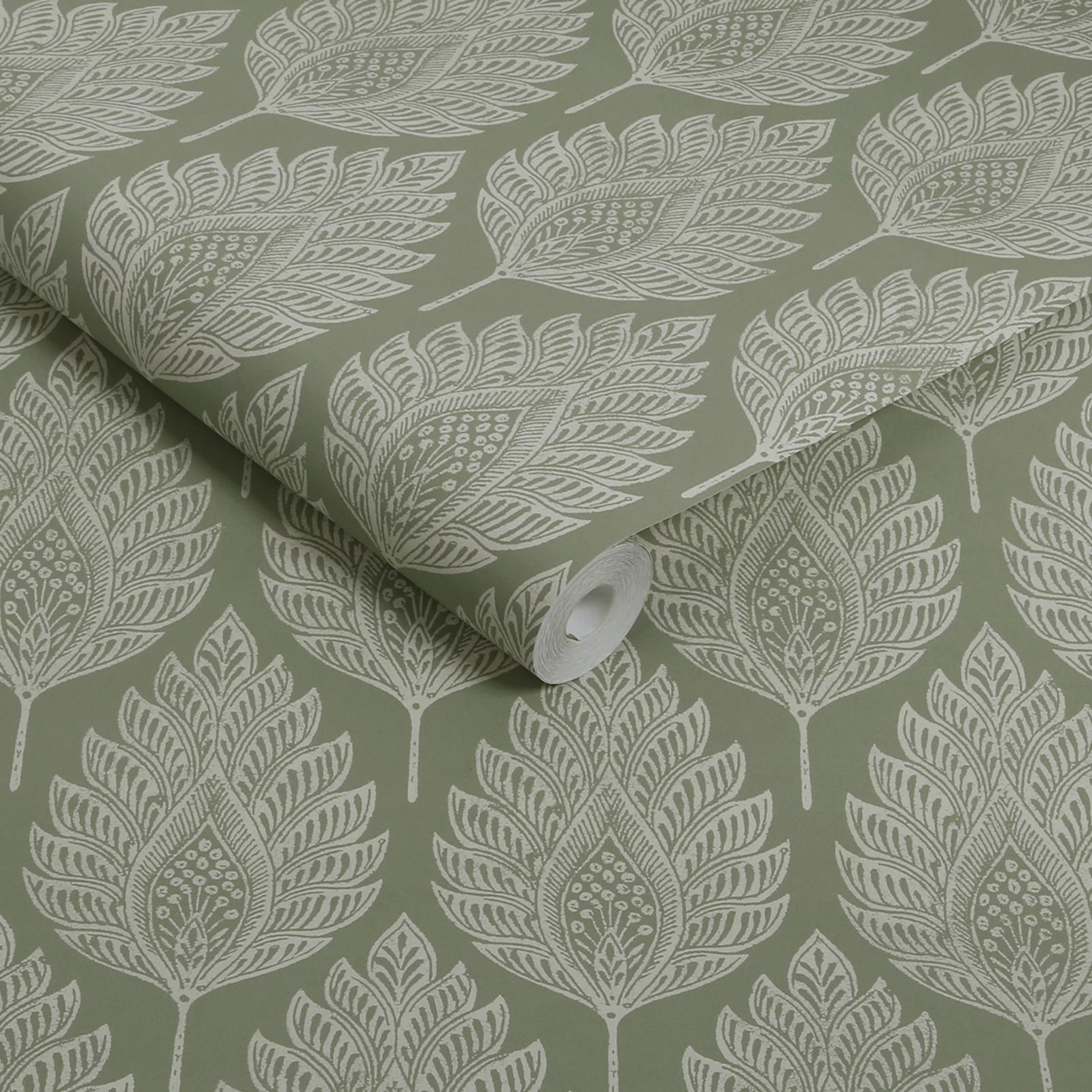 Flame Leaf Sage Wallpaper