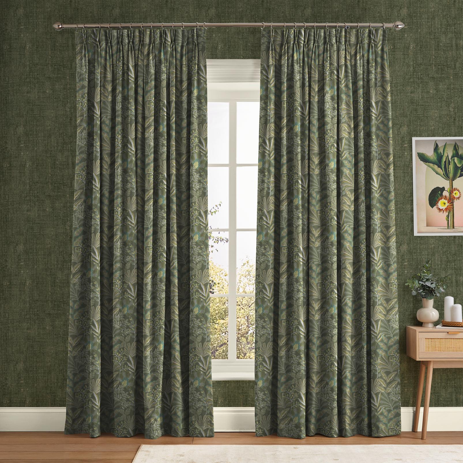 Vendura Weave Emerald Curtain