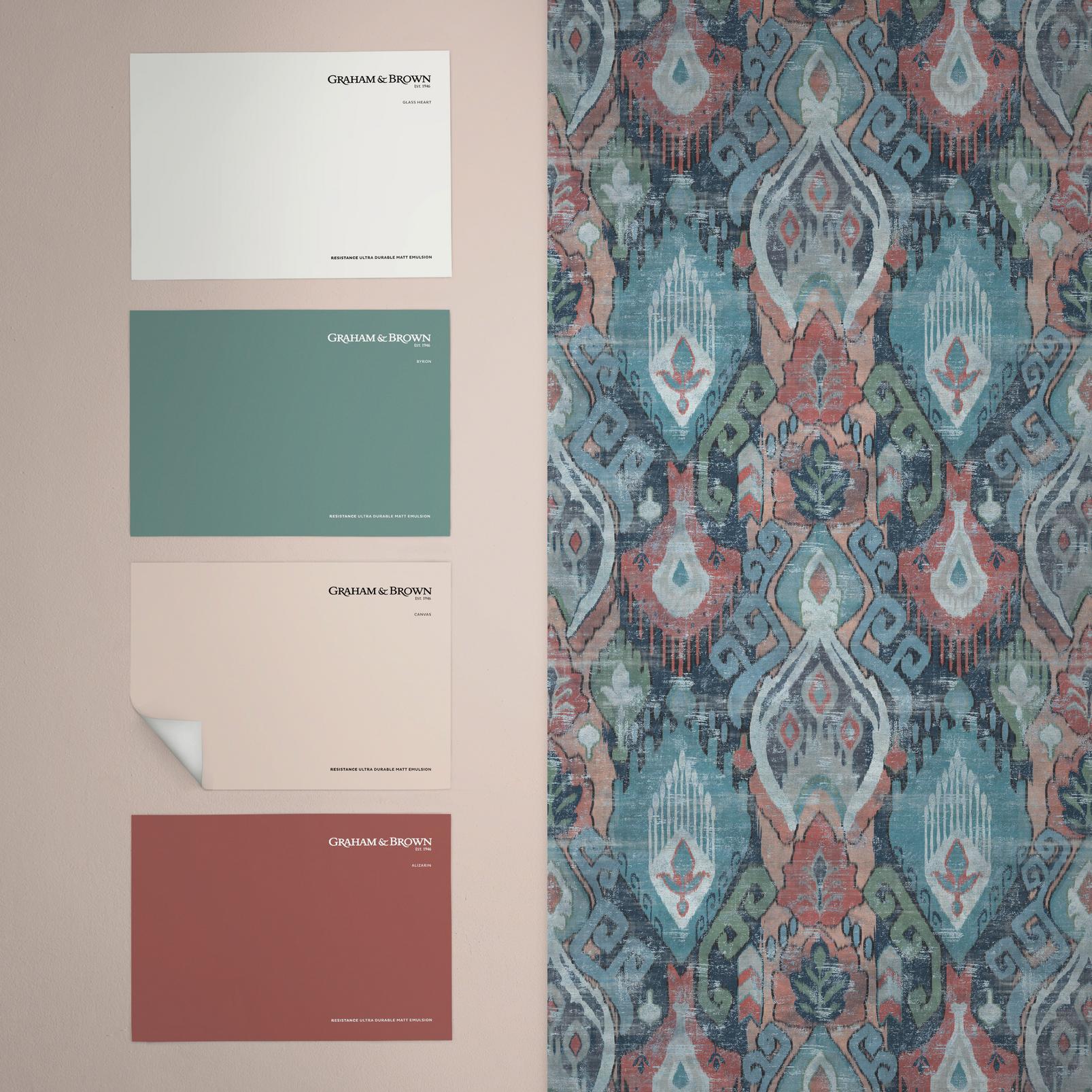 Daraee Tapestry Blau Tapeten