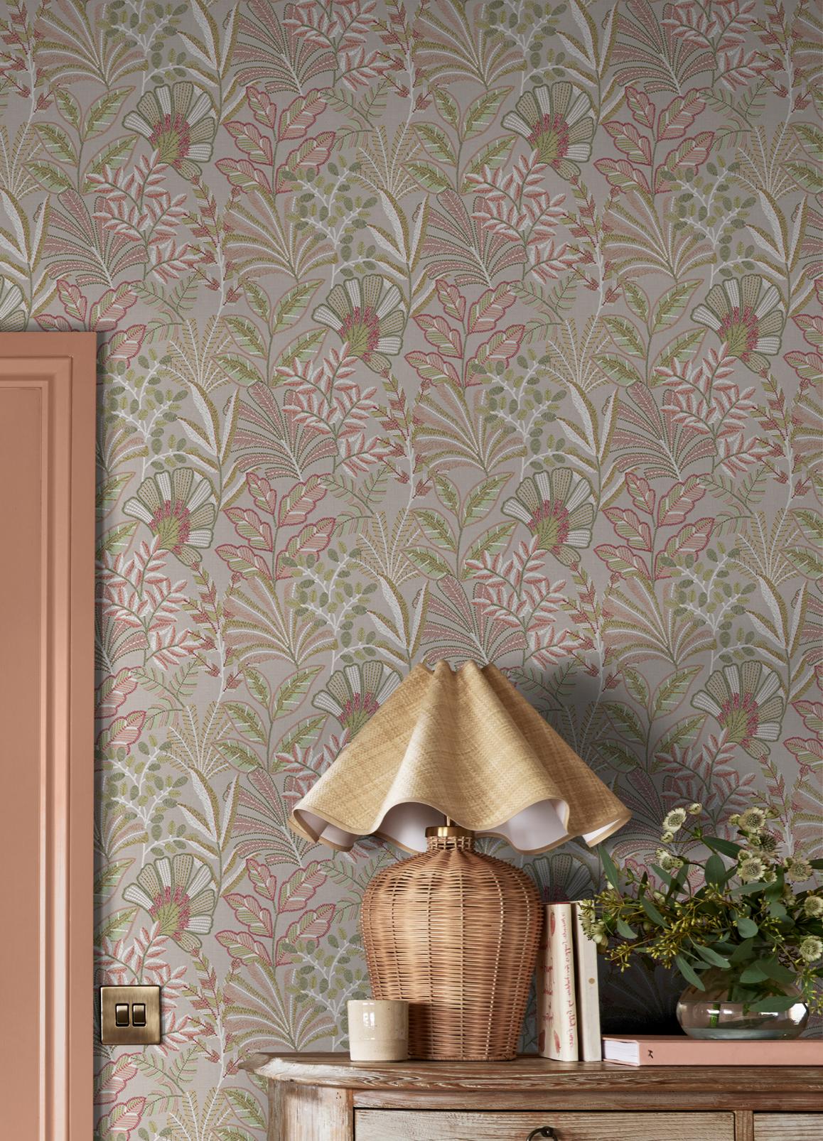 Vendura Weave Pink Wallpaper