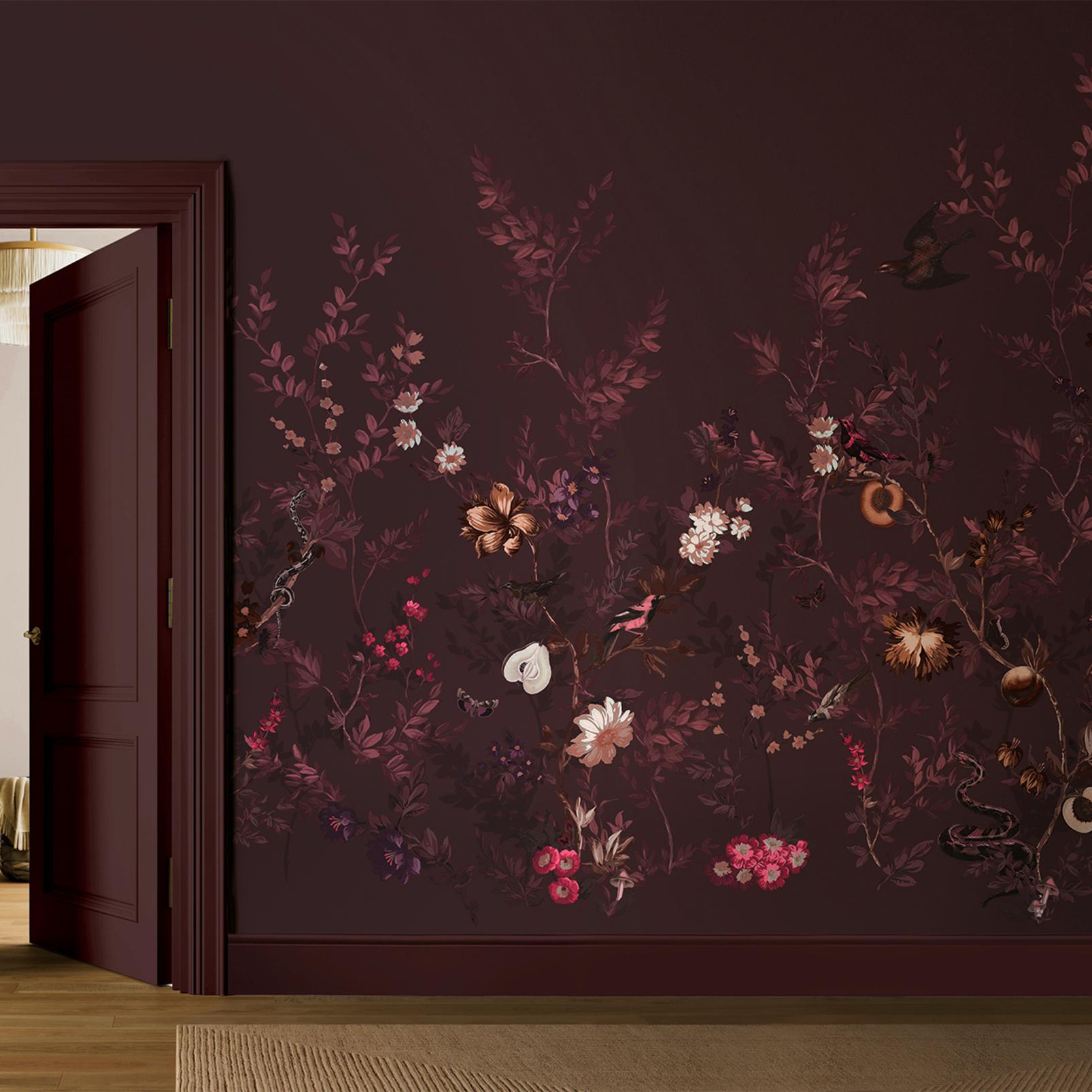 Allurium Damson Bespoke Mural Allurium Damson Bespoke Mural