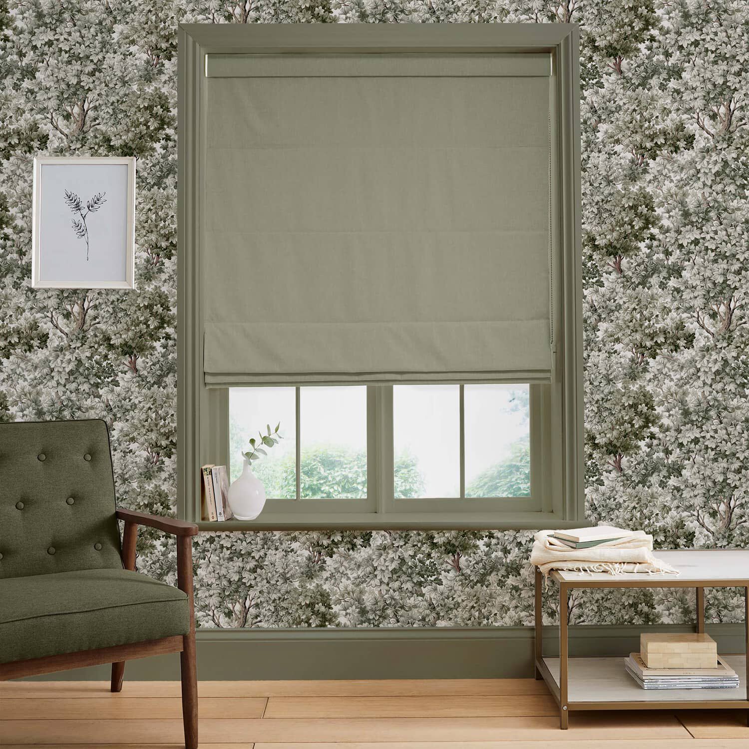 Sage Roman Blind