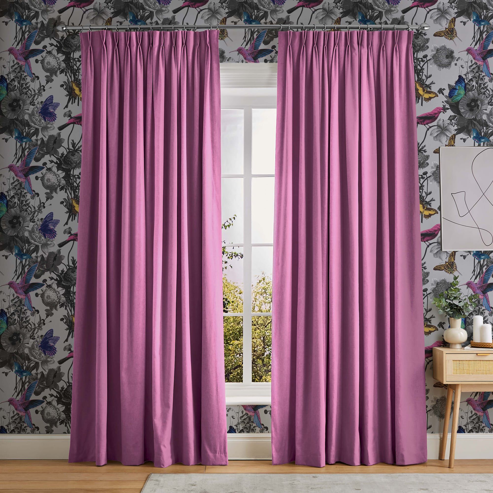 Opulence Magenta Curtains