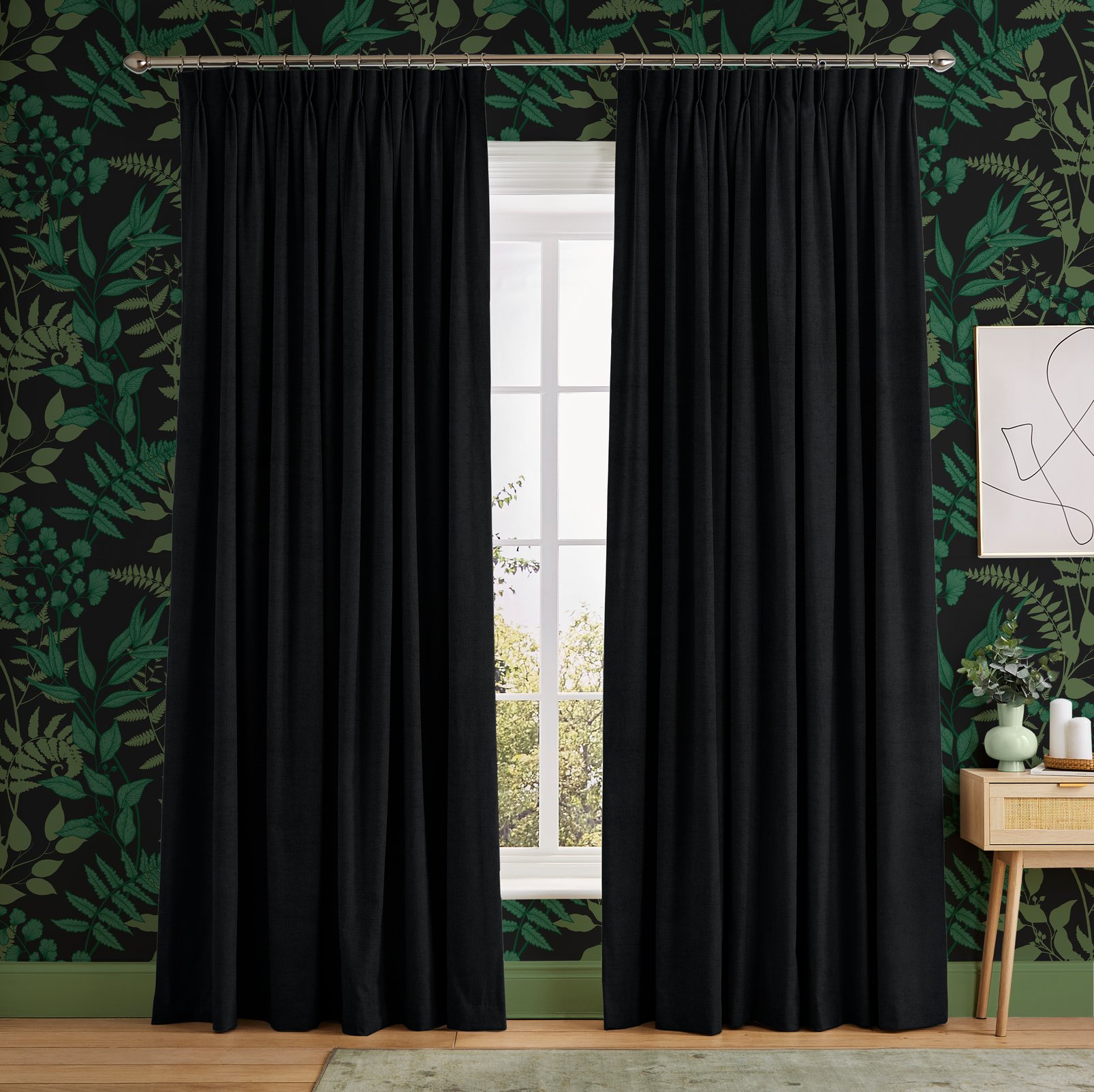 Serenity Charcoal Curtains Serenity Charcoal Curtains