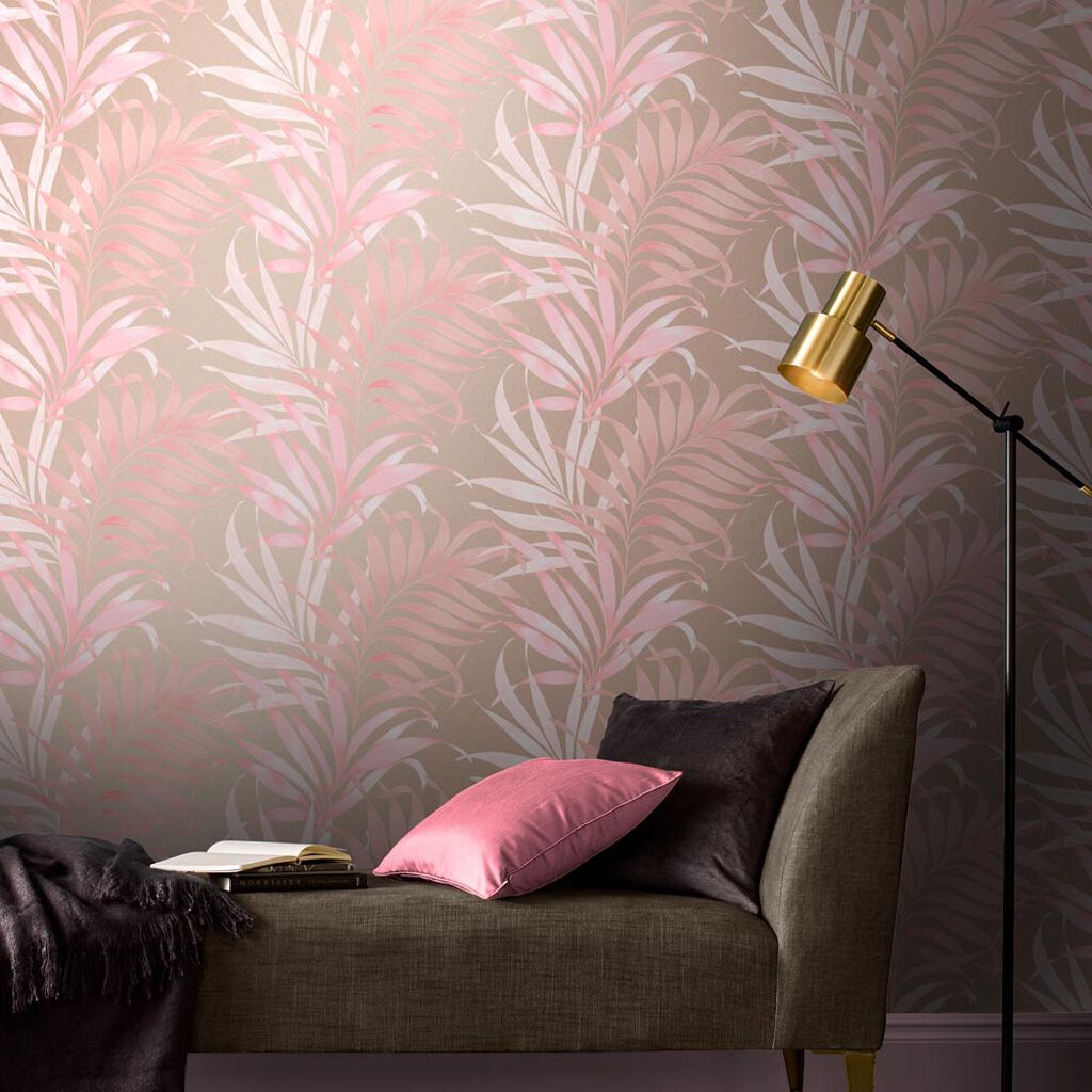 Maurice Blush Pink Wallpaper by Woodchip  Magnolia