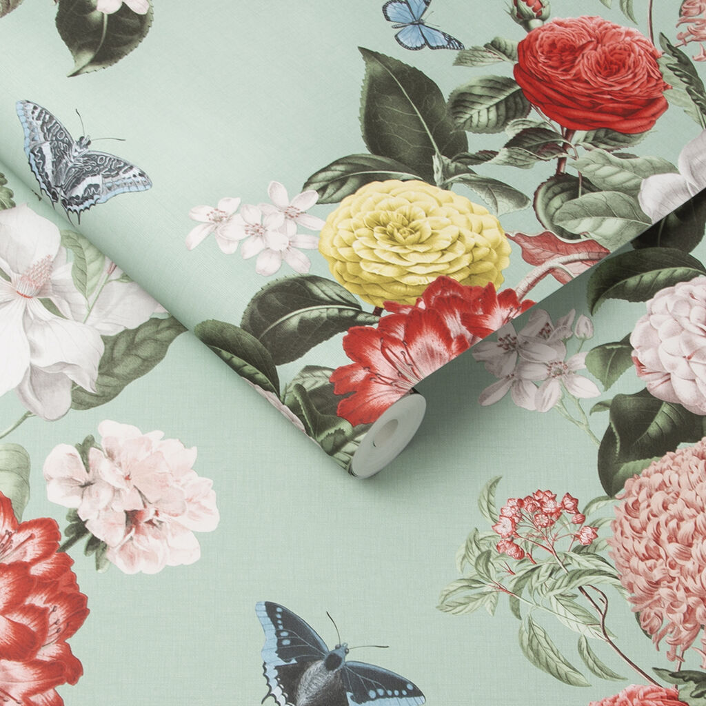 Bloomsbury Neo Mint Wallpaper