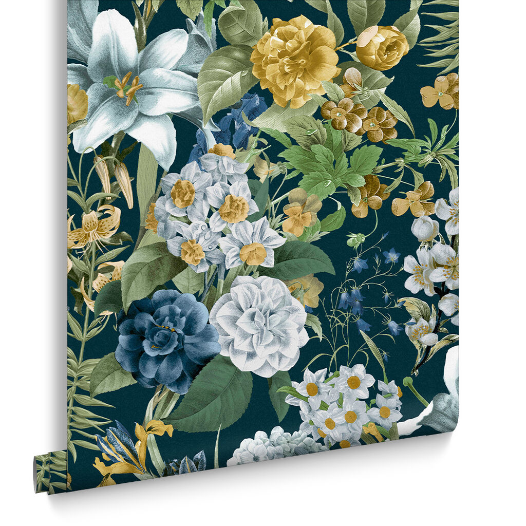 Glasshouse Flora Wallpaper | Green Floral | Graham & Brown