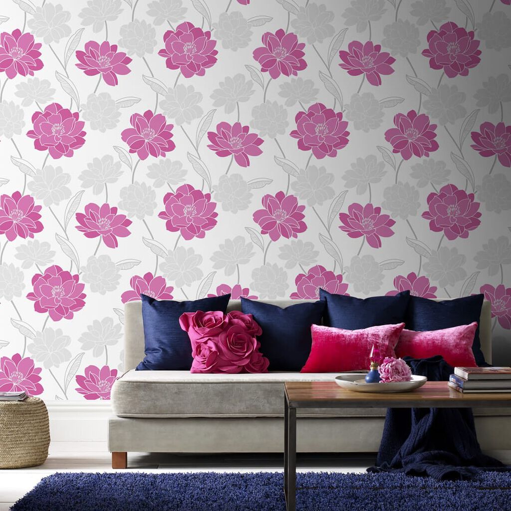 Myla Pink Wallpaper | Superfresco Wallpaper | Wallpaper It