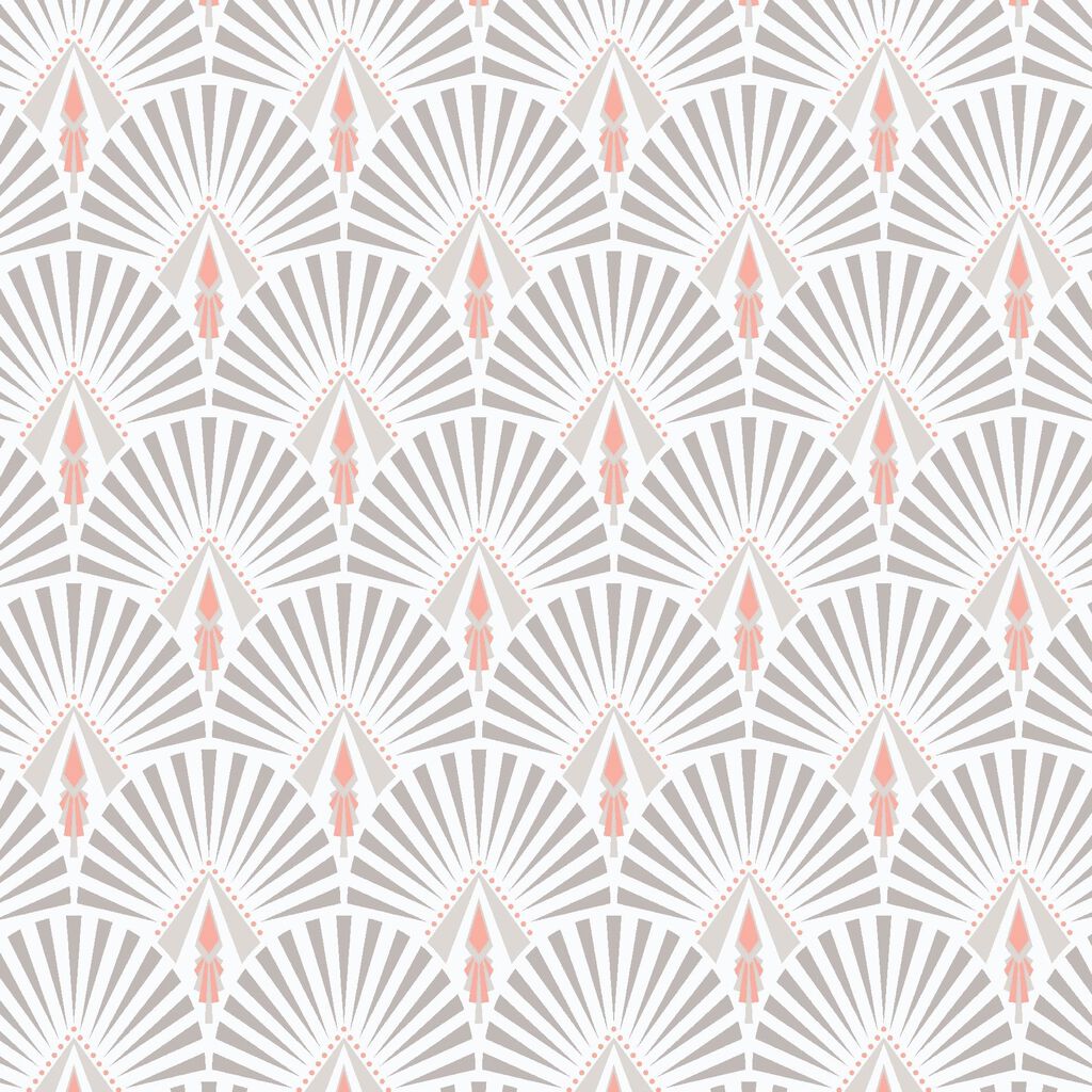 Selena Pink Art Deco Wallpaper