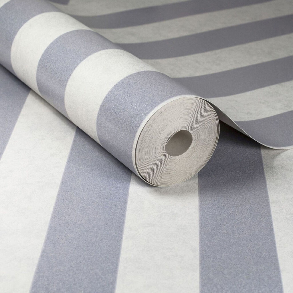 Helen Glitter Stripe Lilac & White Wallpaper Superfresco Wallpaper