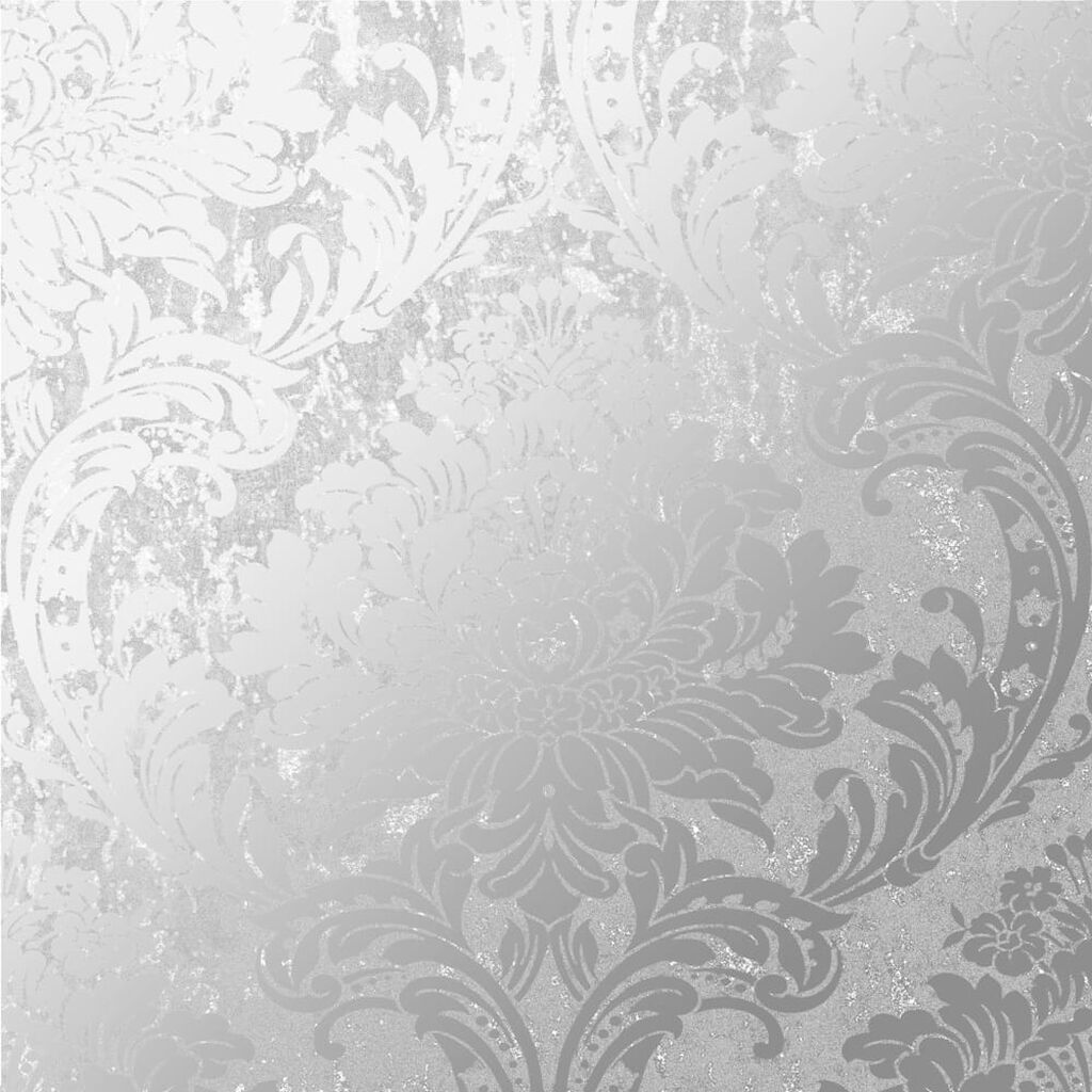 Milan Damask Silver Wallpaper Silver Wallpaper Superfresco