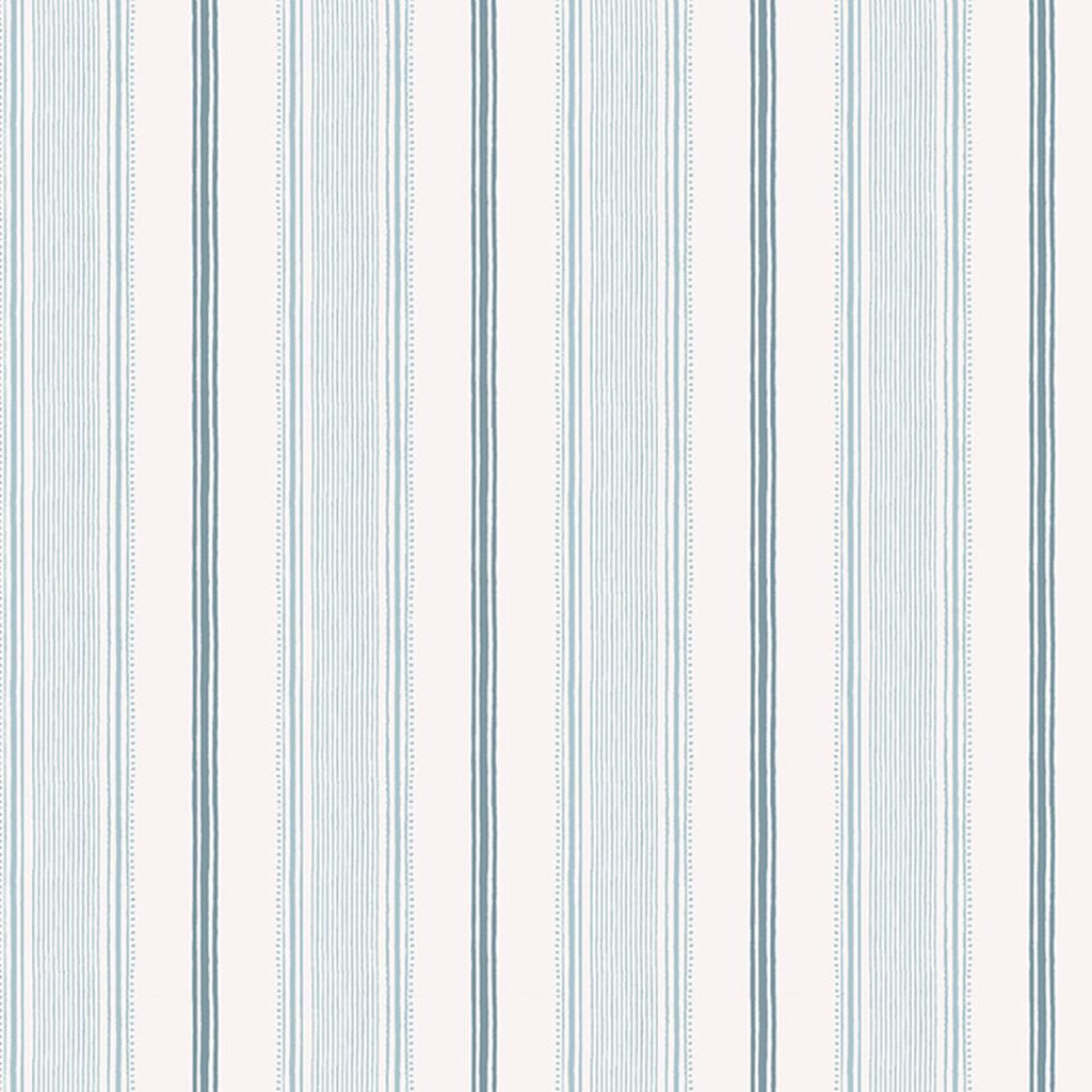 Laura Ashley Heacham Stripe Seaspray Wallpaper