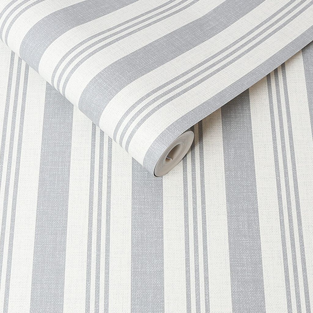 Soft Ticking Stripe Wallpaper