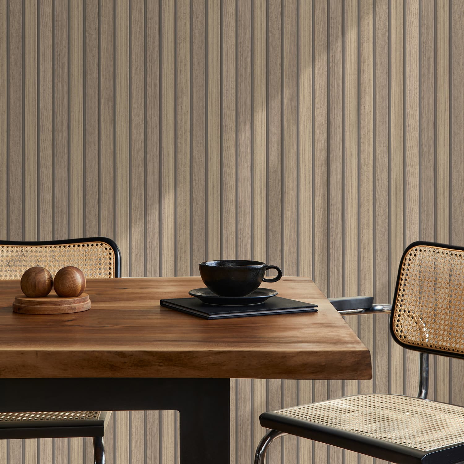 Wooden Slats Wallpaper | Fresco Wallpaper | Wallpaper It