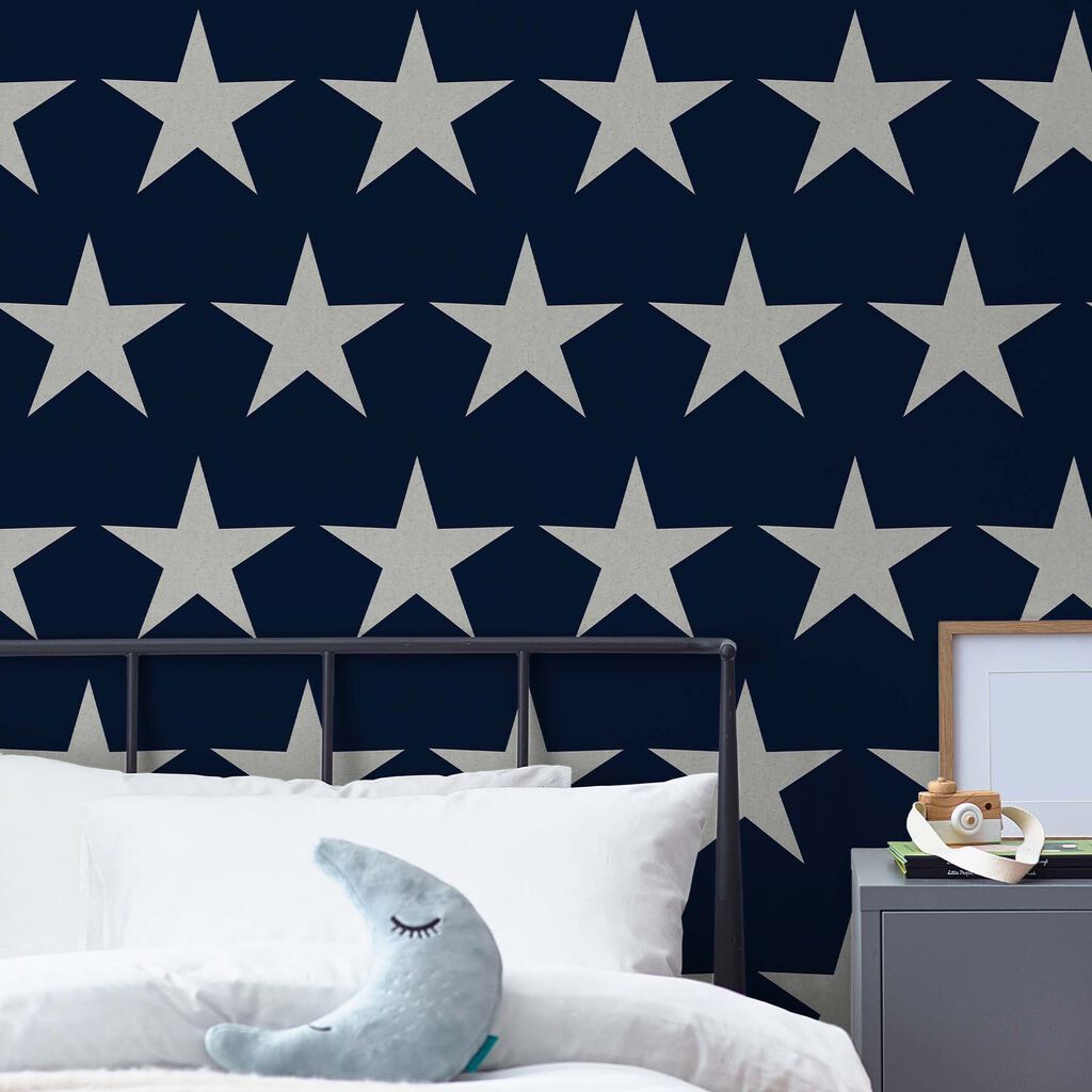 Next Stars Navy Blue Wallpaper