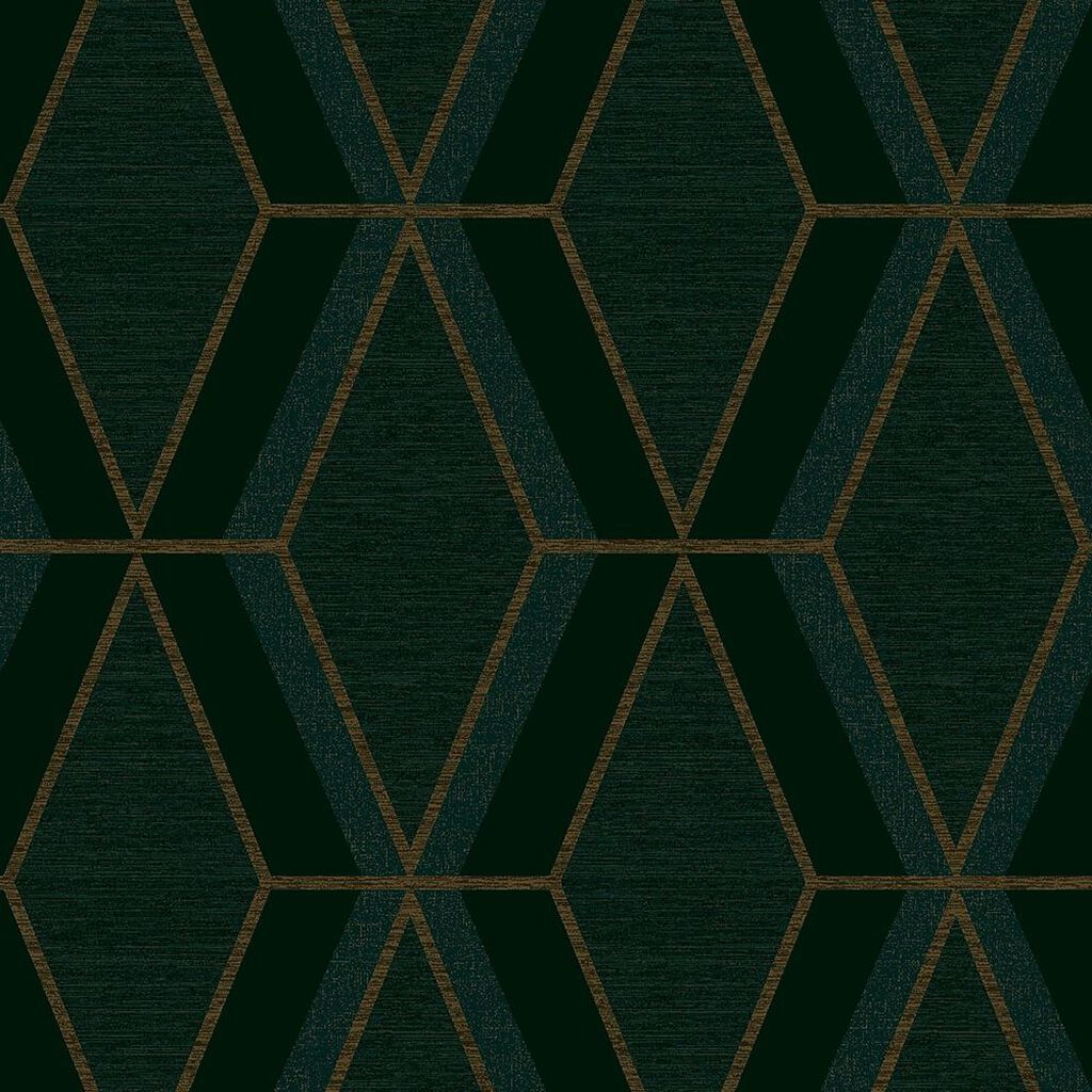 Next Optical Triangle Green Wallpaper