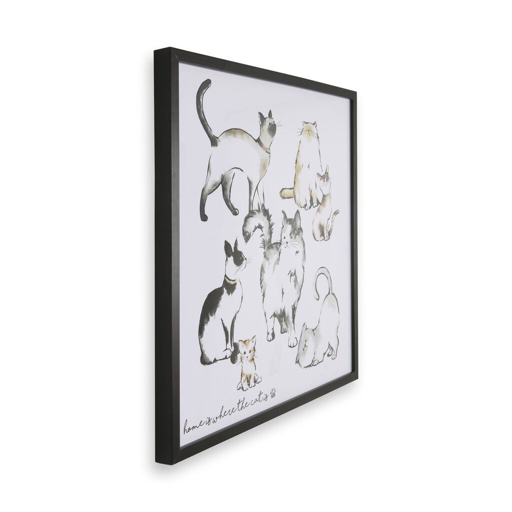 Home Is Where The Cat Is Wall Art