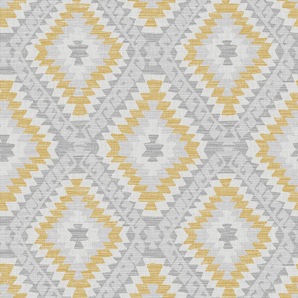 Aztec Geo Ochre Wallpaper