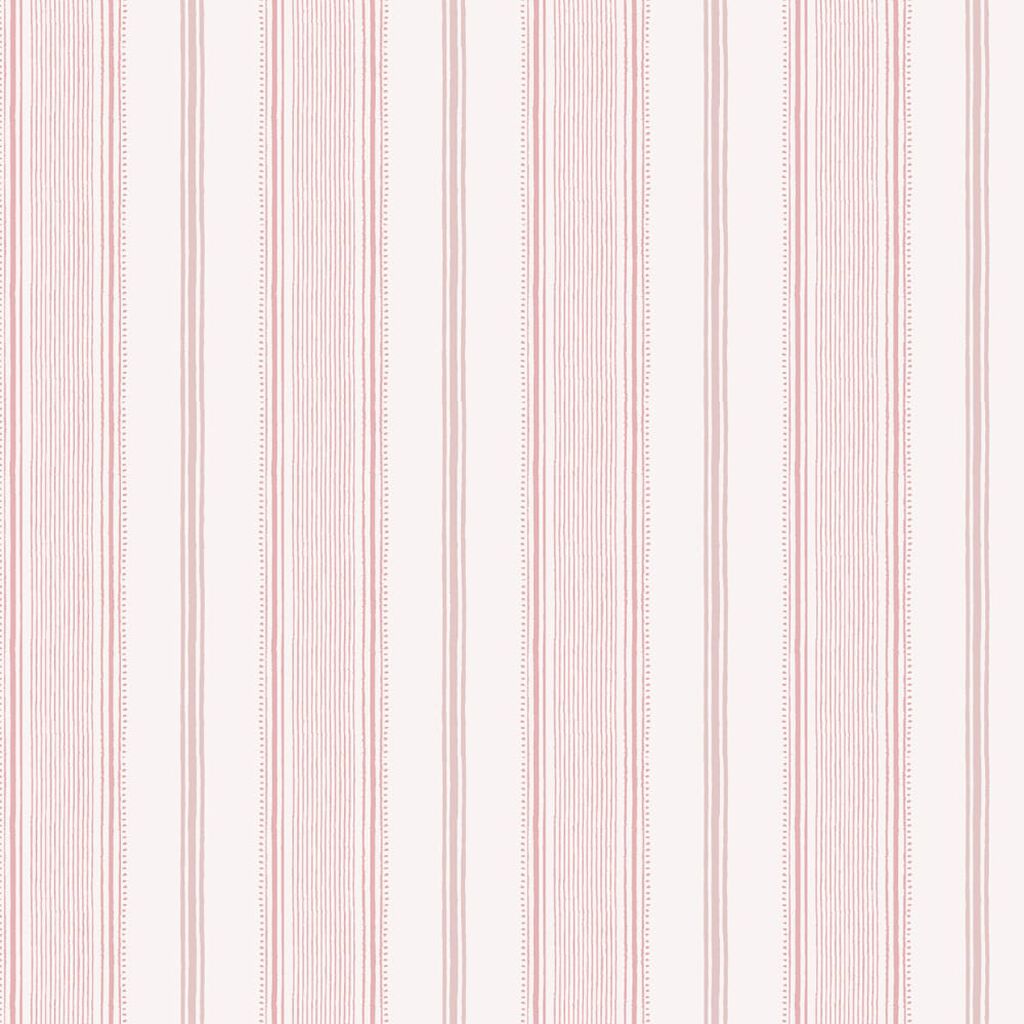 Laura Ashley Heacham Stripe Blush Wallpaper