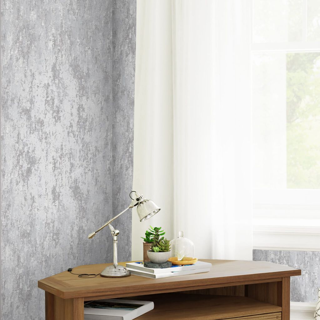 Laura Ashley Whinfell Silver Wallpaper