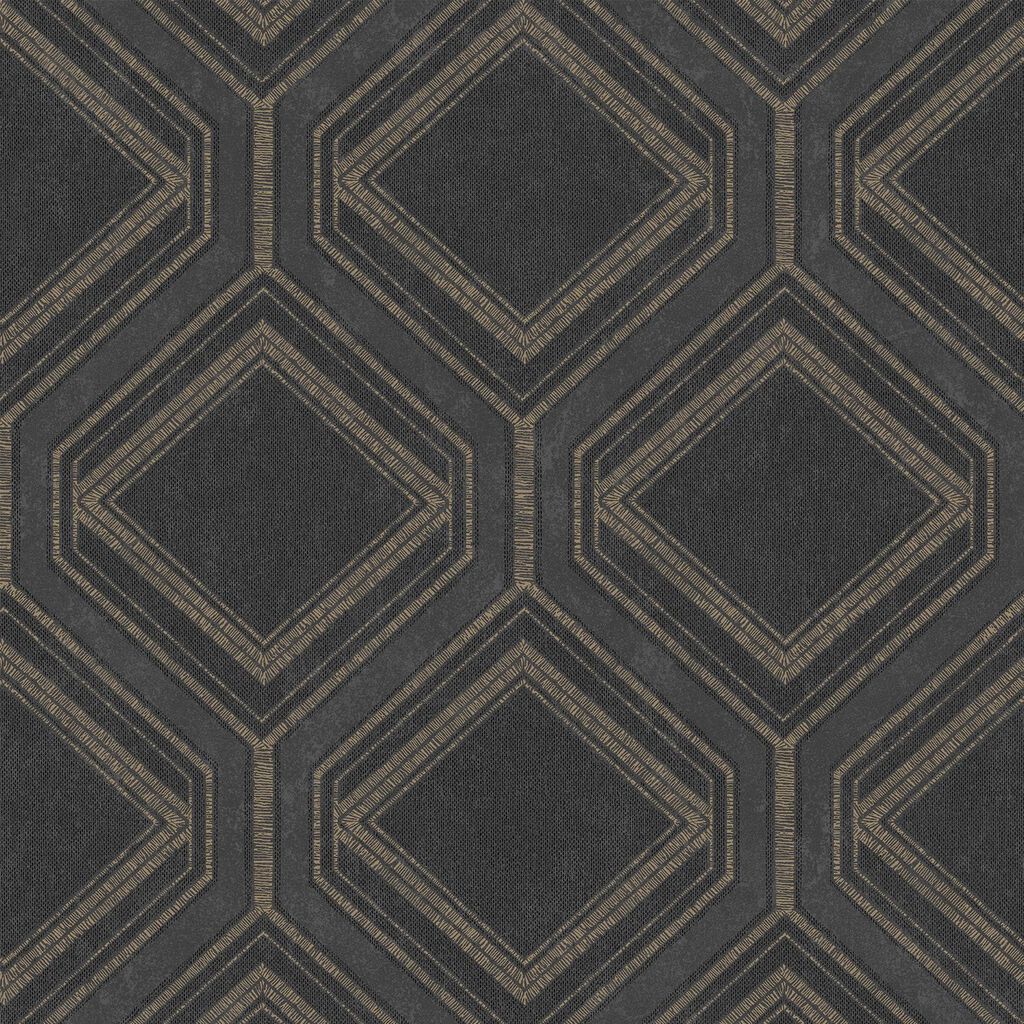 Savile Row Charcoal Wallpaper