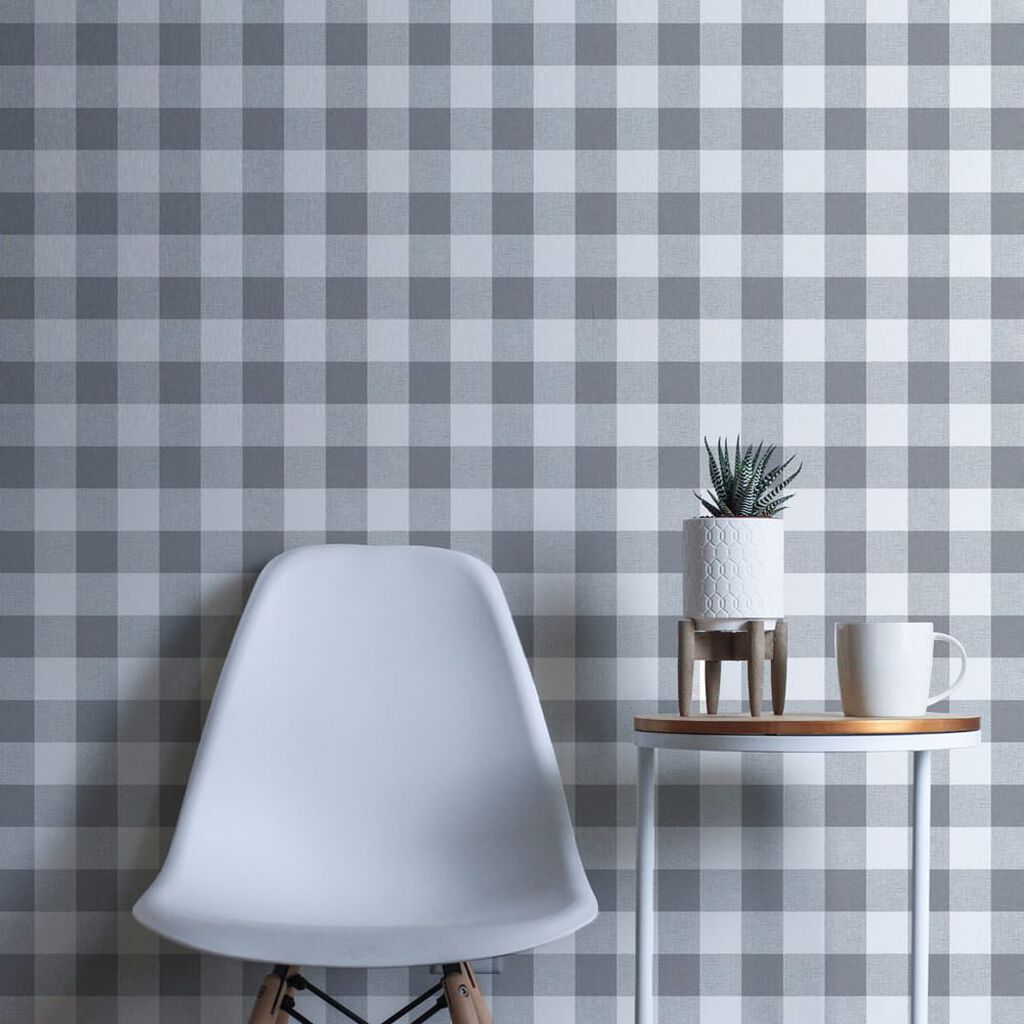 Transform Gray Check Wallpaper