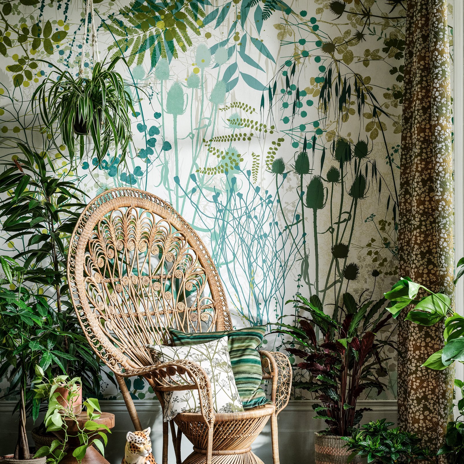 Serendipity Greenhouse Bespoke Mural by Clarissa Hulse | Green