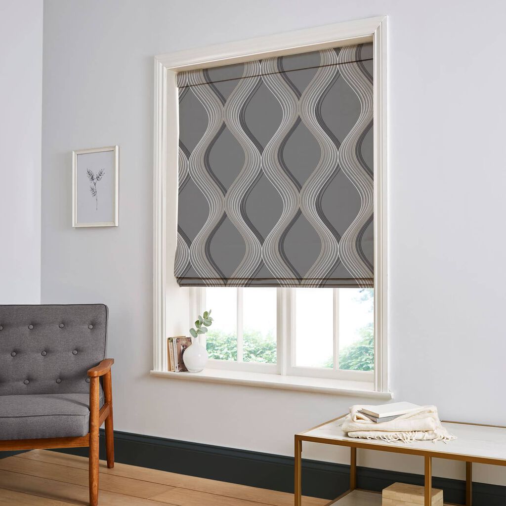 Euphoria Slate Roman Blind