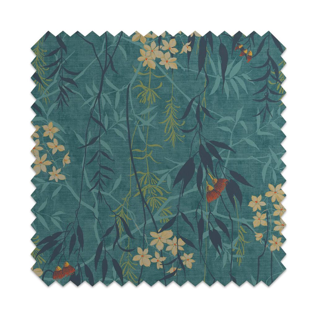 Obassia Teal Curtains