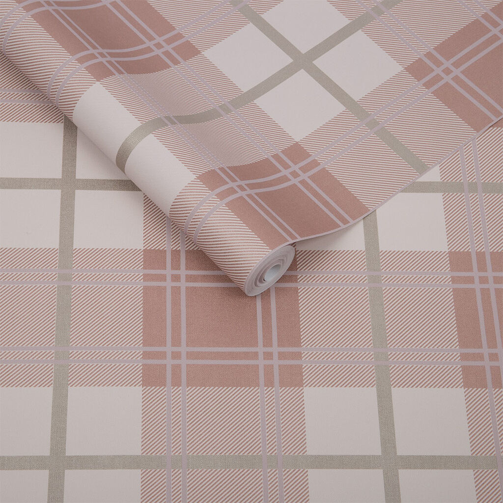 Tartan Pink Wallpaper