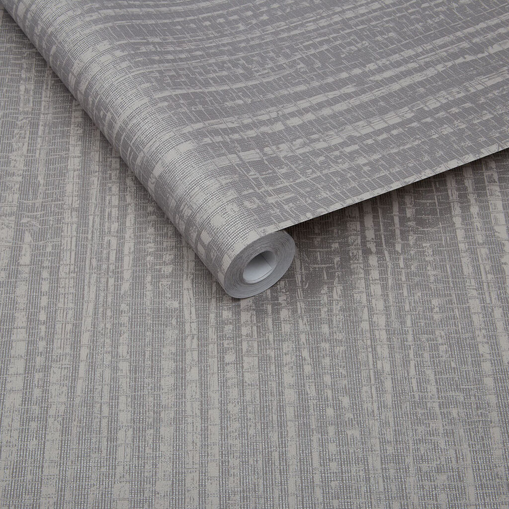 Bamboo Texture Silver Wallpaper