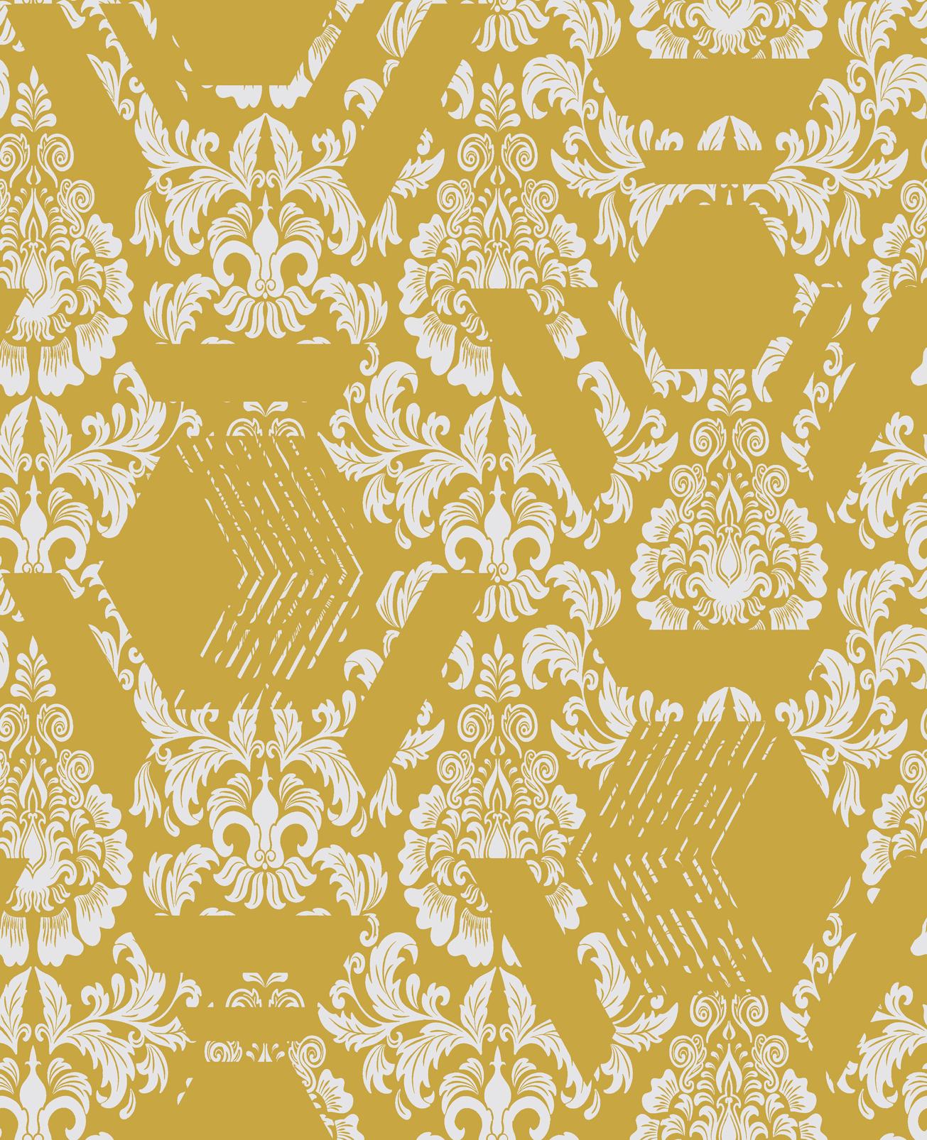 gold wallpaper damask