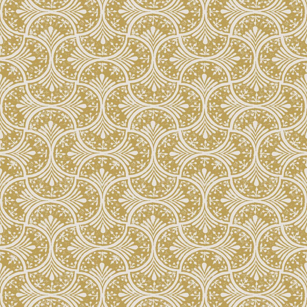 Hopwood Cottage Ochre Wallpaper