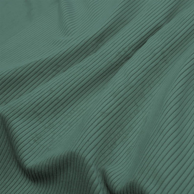 Corduroy groenblauw gordijnen