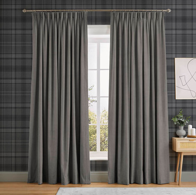 Corduroy Gray Curtain