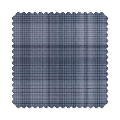 Heritage Plaid Blue Curtain