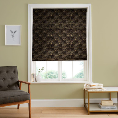 Aurora Charcoal Roman Blind